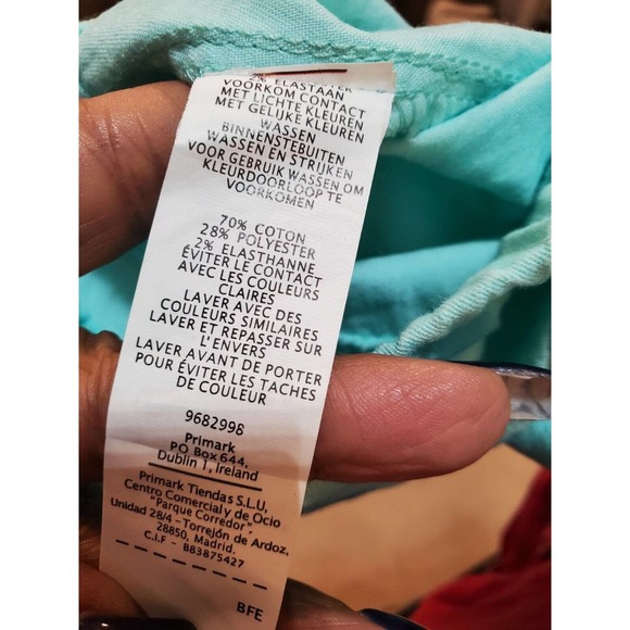 Women's Aqua Cotton & Polyester Mid Rise Pull On Casual Jeggings Pants Large - Picture 7 of 10